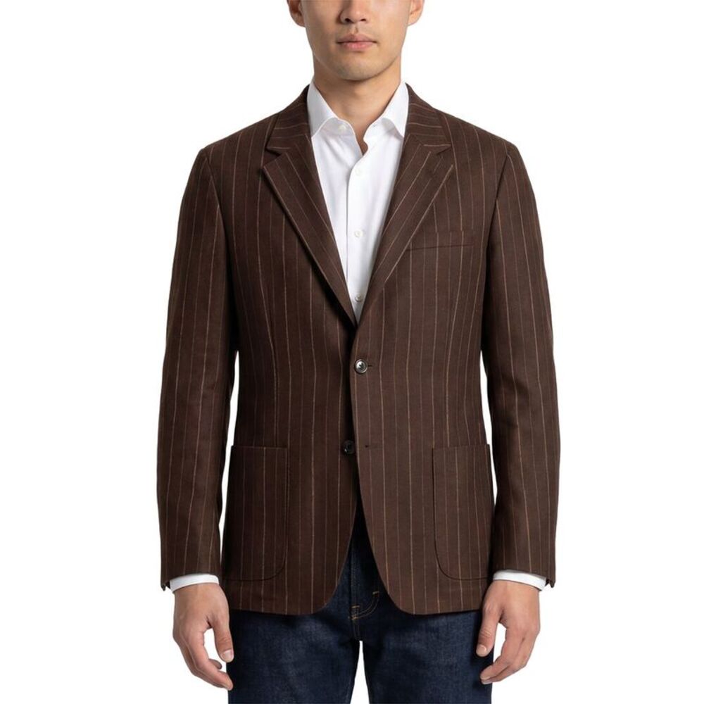 Todd Snyder Mens  Madison Wool Jacket, Brown